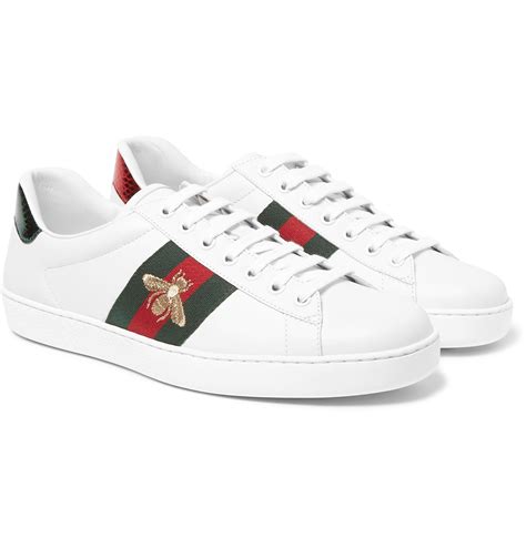 white Gucci trainers men's